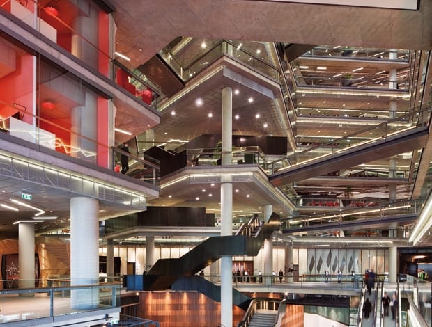 NAB's main atrium that's open to its staff and clients|||||||