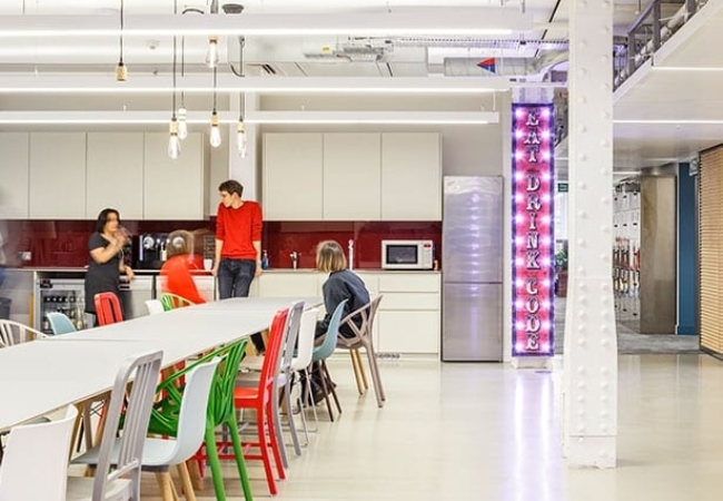 Grown-up new workspace for academic tech firm