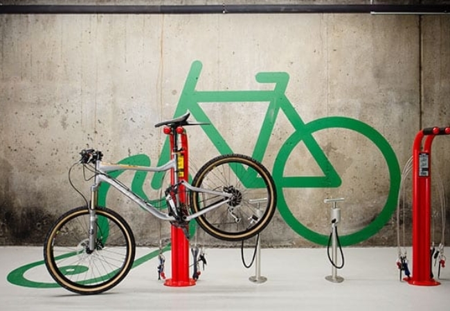 Workplace cycling facilities are on the rise