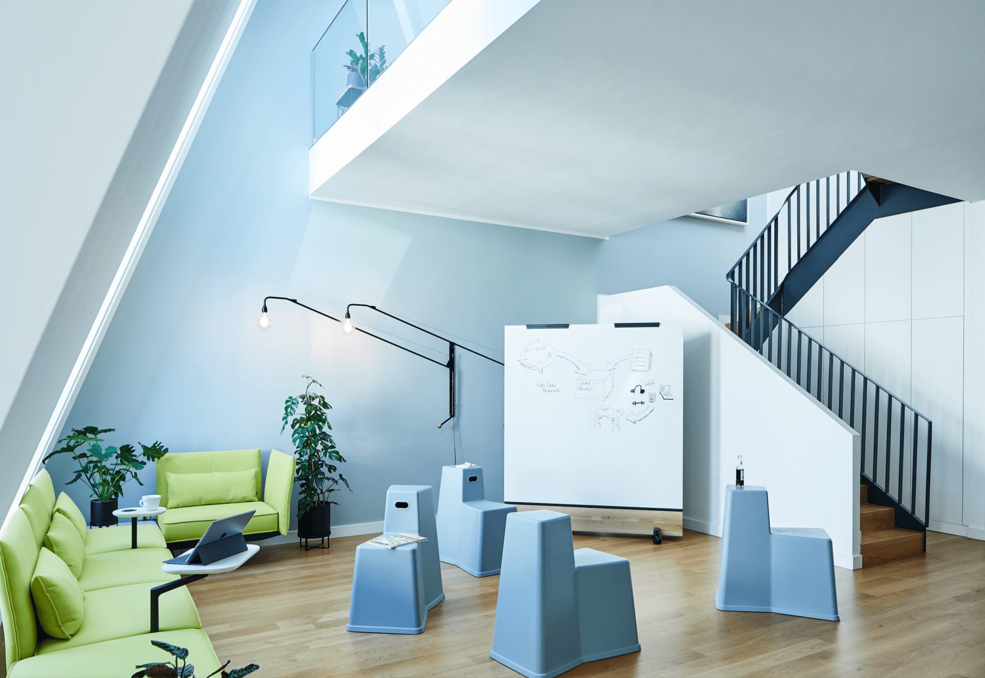 Studio Besau-Marguerre teams up with Vitra to design WorkLifeSpace in Hamburg's Apartimentum