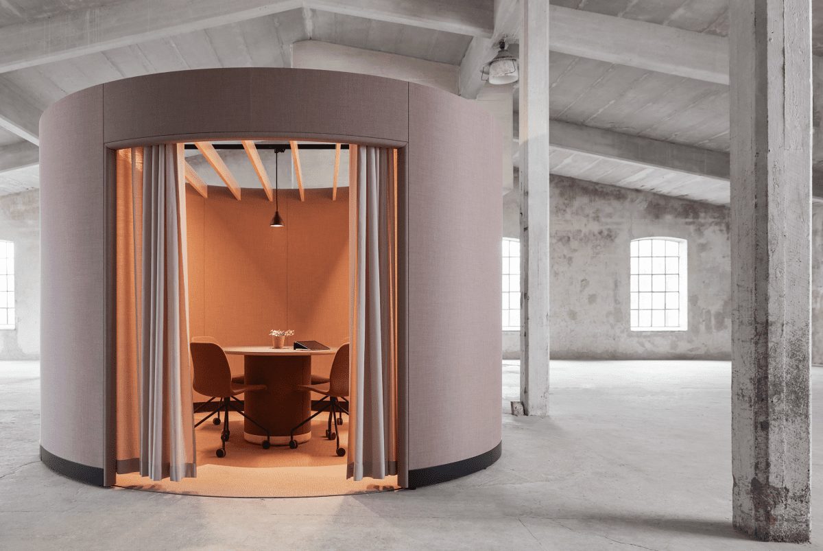 Kauppi & Kauppi, acoustic meeting pods, Glimakra of Sweden, BuildUp Pods & Pavilions, agile working, workspace design, office furniture, OnOffice magazine