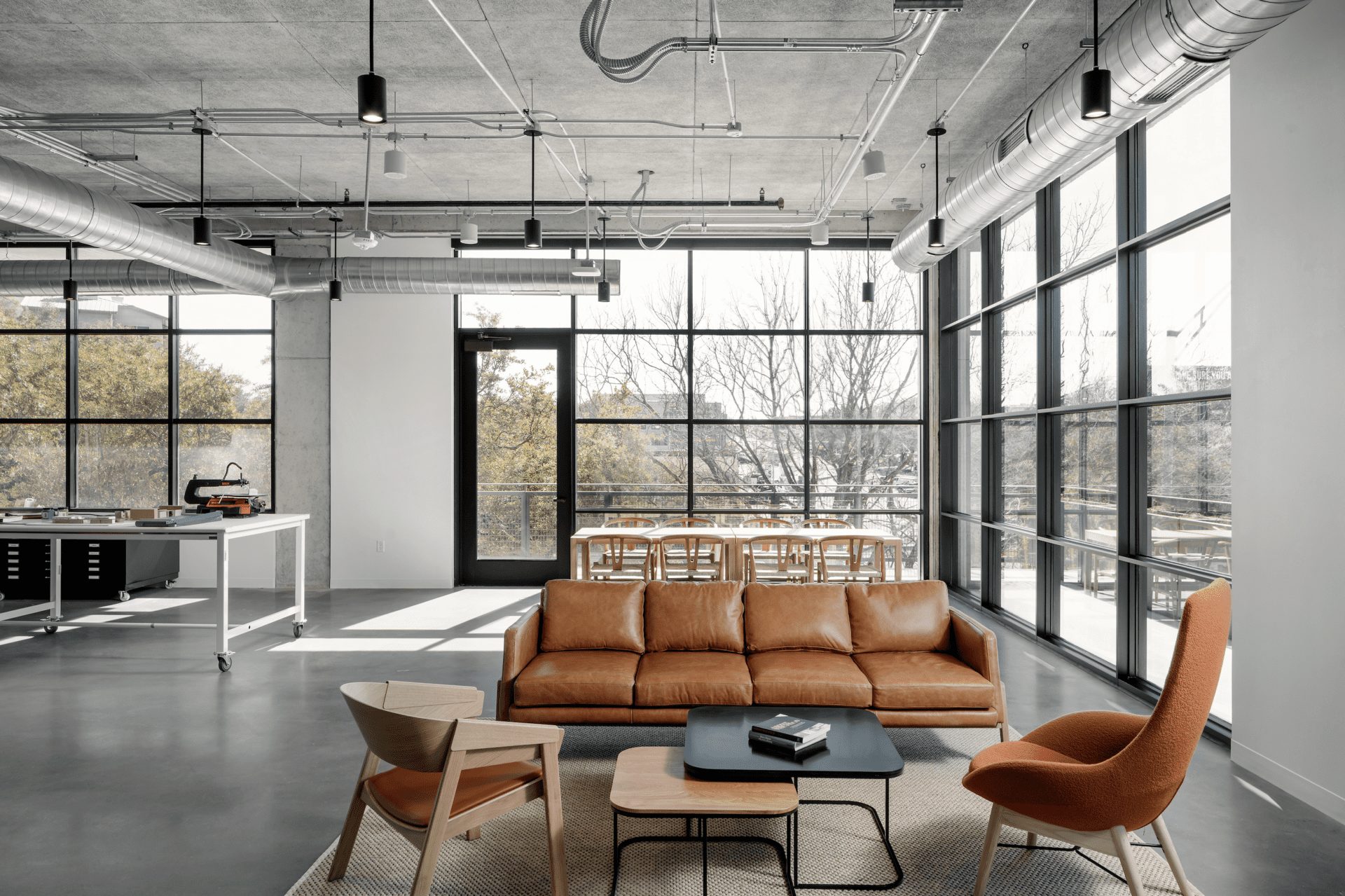 Perkins&Will, frog design, Austin, Texas, post-Covid office, workplace design, office design, industrial interiors OnOffice magazine