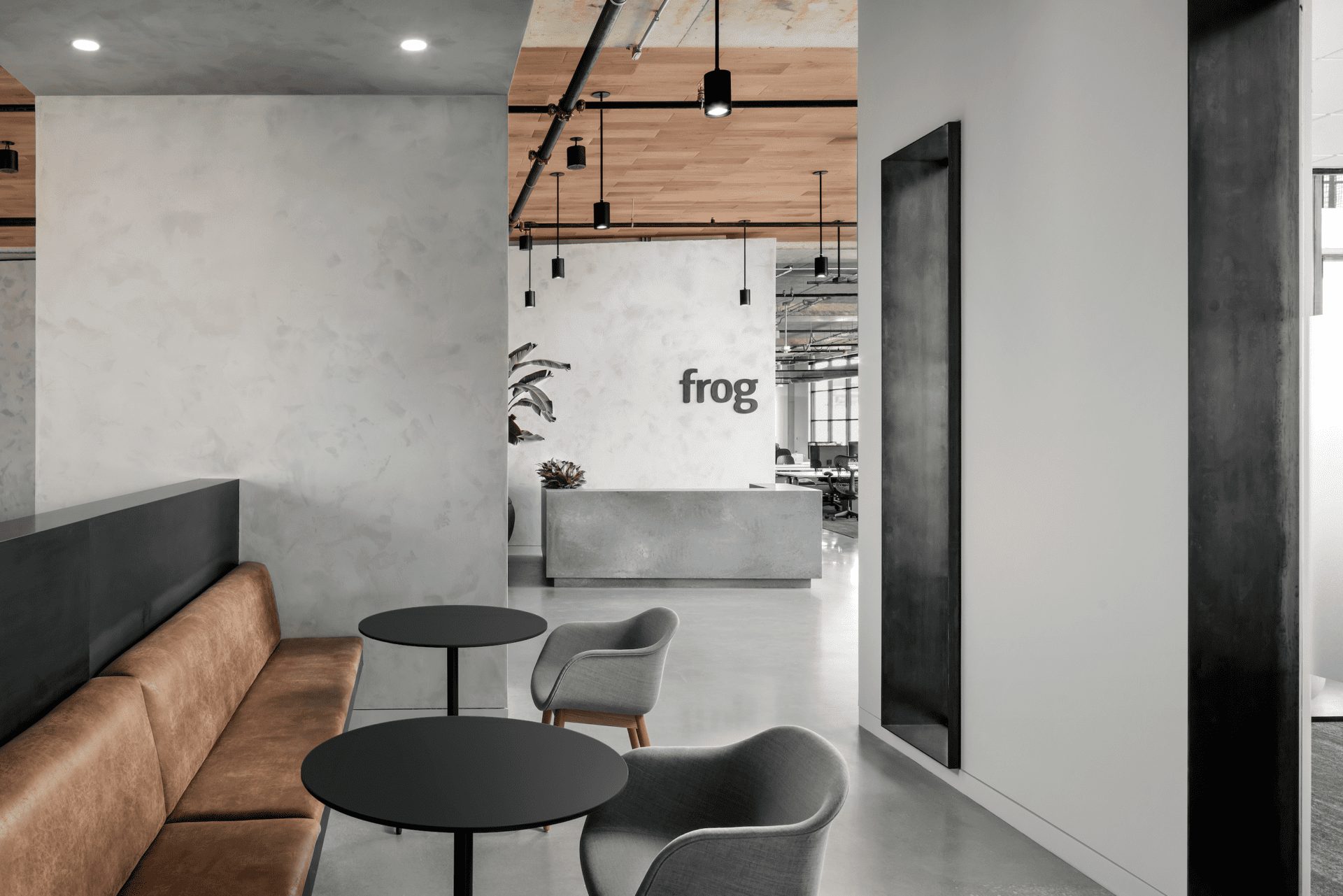 Perkins&Will, frog design, Austin, Texas, post-Covid office, workplace design, office design, industrial interiors OnOffice magazine