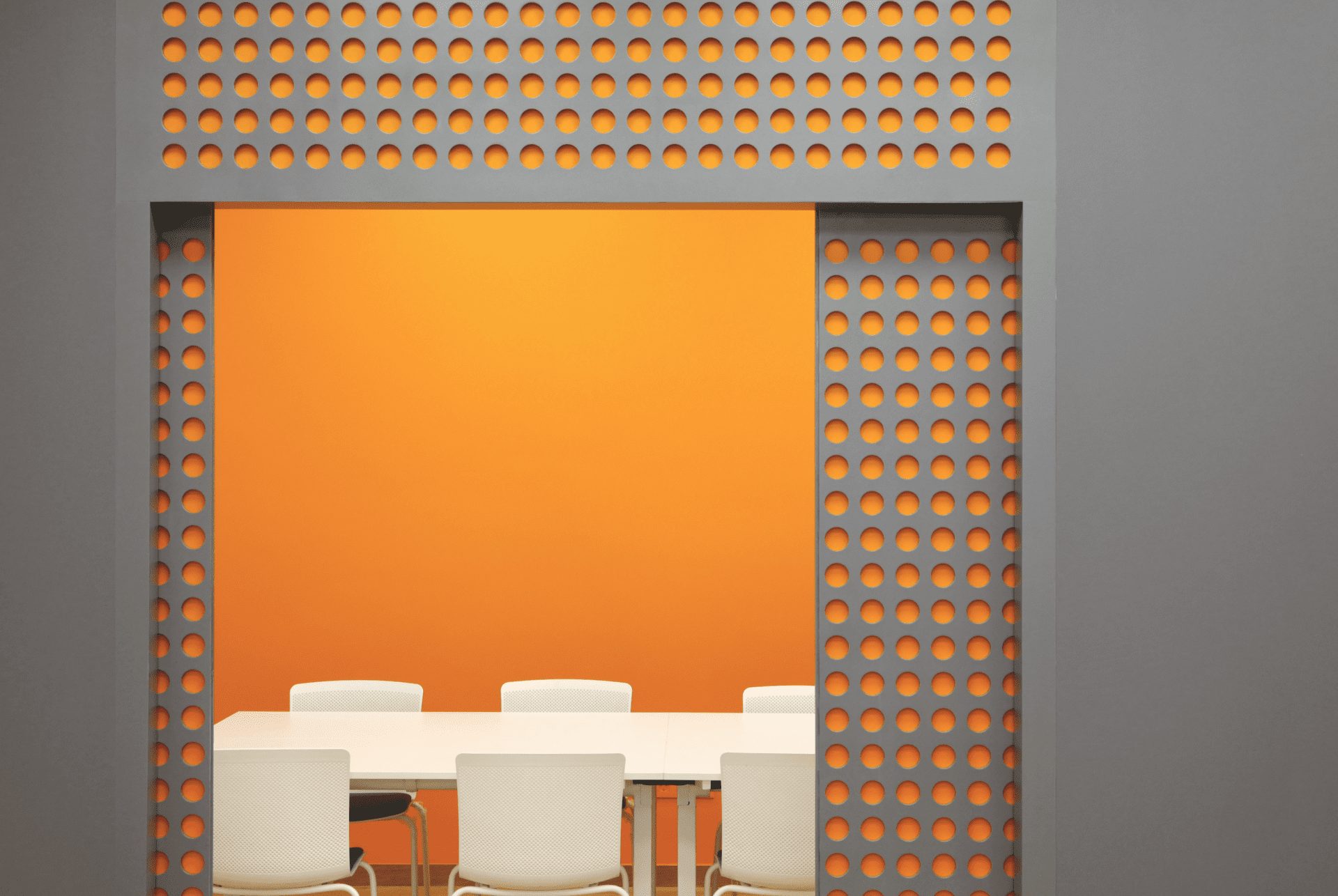 Studio Noju, Seville, office, orange, colourful workspace, Spain, Spanish office, OnOffice magazine