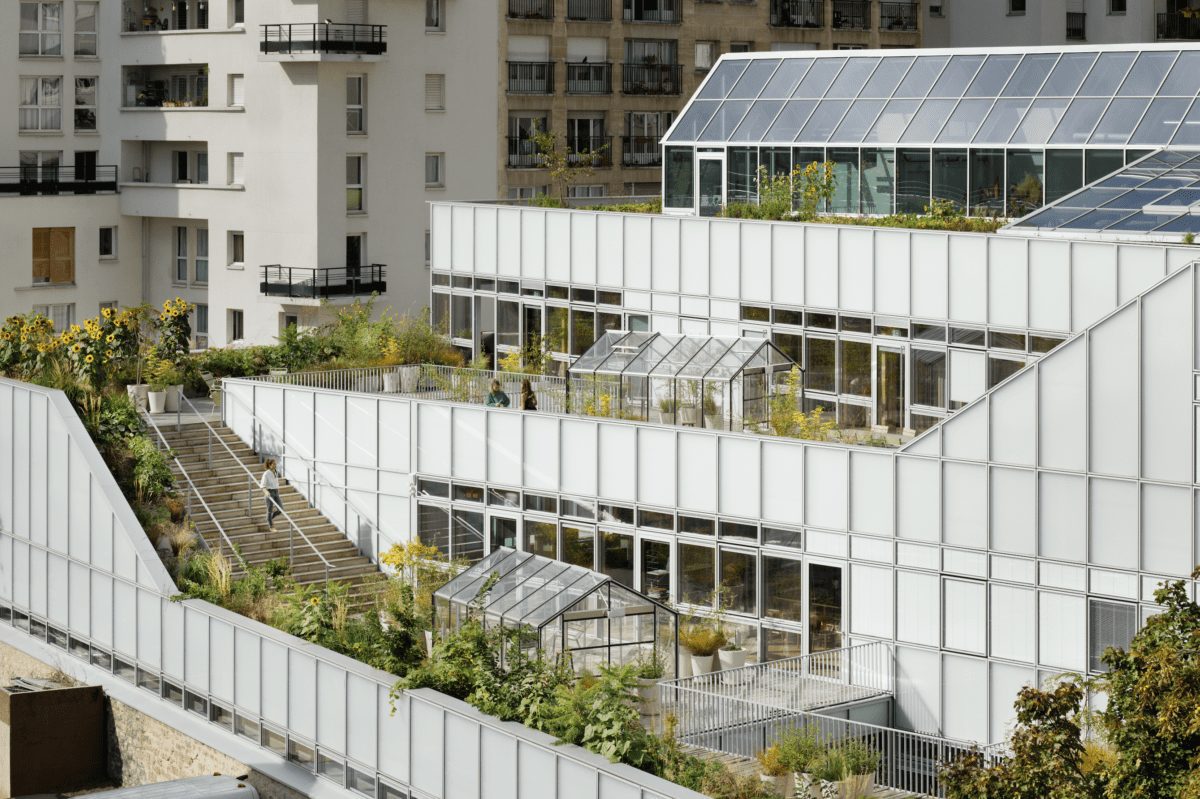 atelier du pont, paris, office interiors, workspace, paris rooftop, vegetable garden, sustainability, OnOffice magazine