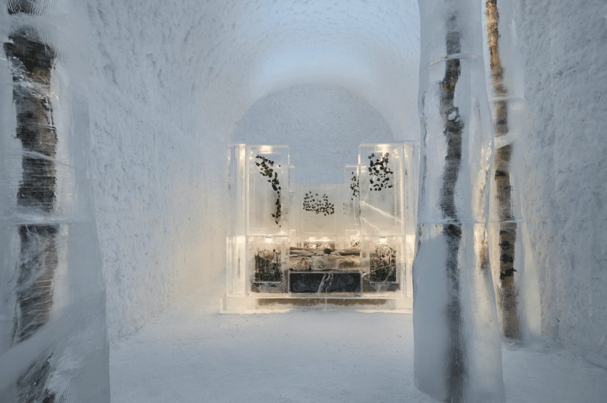 icehotel, sweden, Bernadotte and Oscar Kylberg, hospitality, design, interiors, ice architecture, icehotel 365, OnOffice magazine