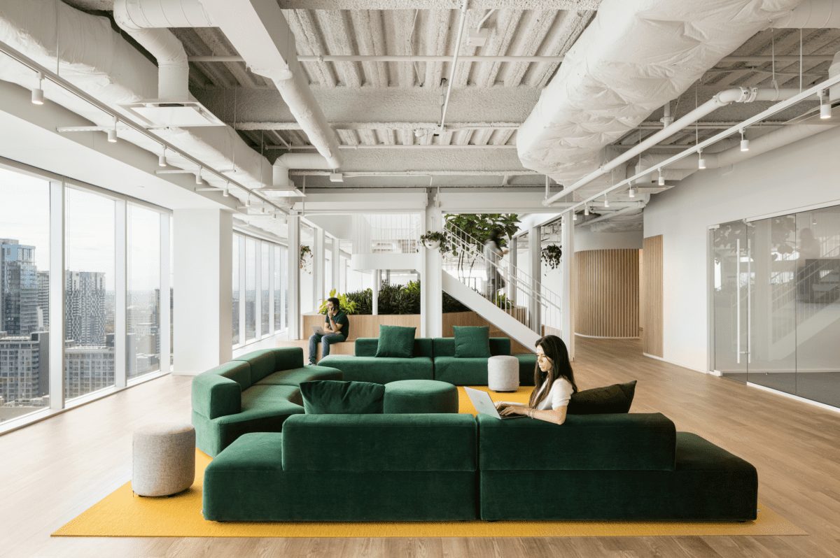 ISSADESIGN and A+, Behavox, Montreal, Maison Manuvie, biophilia, office plants, office interiors, OnOffice magazine