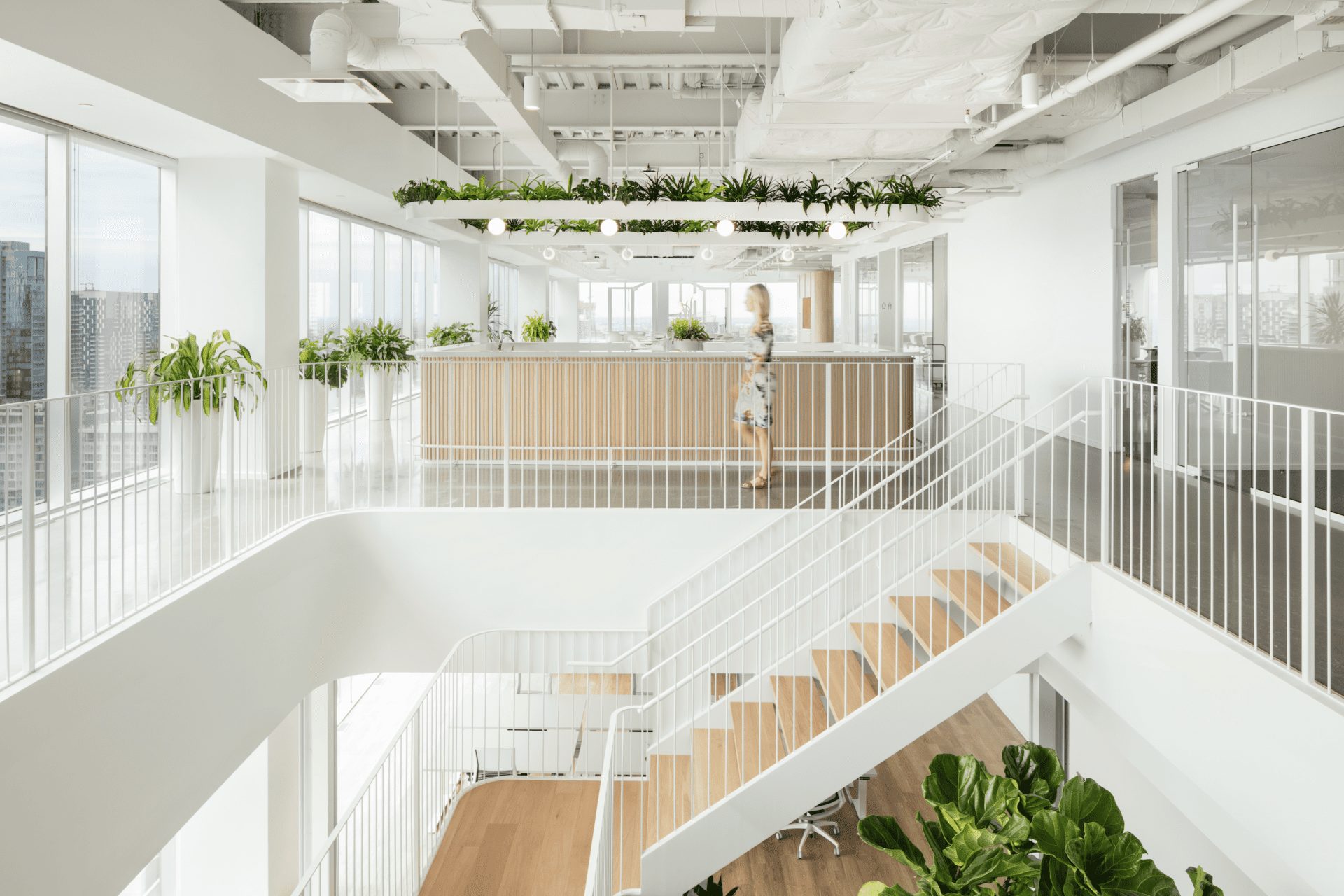 ISSADESIGN and A+, Behavox, Montreal, Maison Manuvie, biophilia, office plants, office interiors, OnOffice magazine