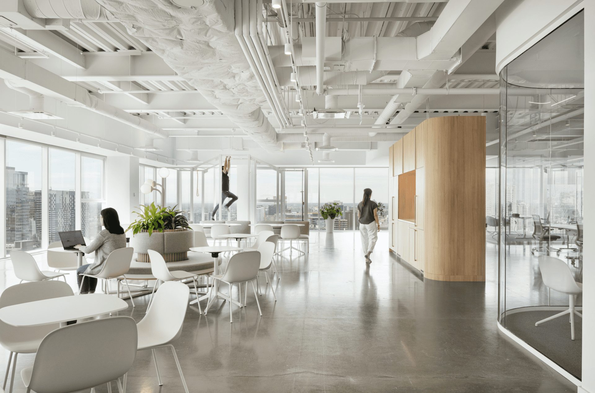 ISSADESIGN and A+, Behavox, Montreal, Maison Manuvie, biophilia, office plants, office interiors, OnOffice magazine