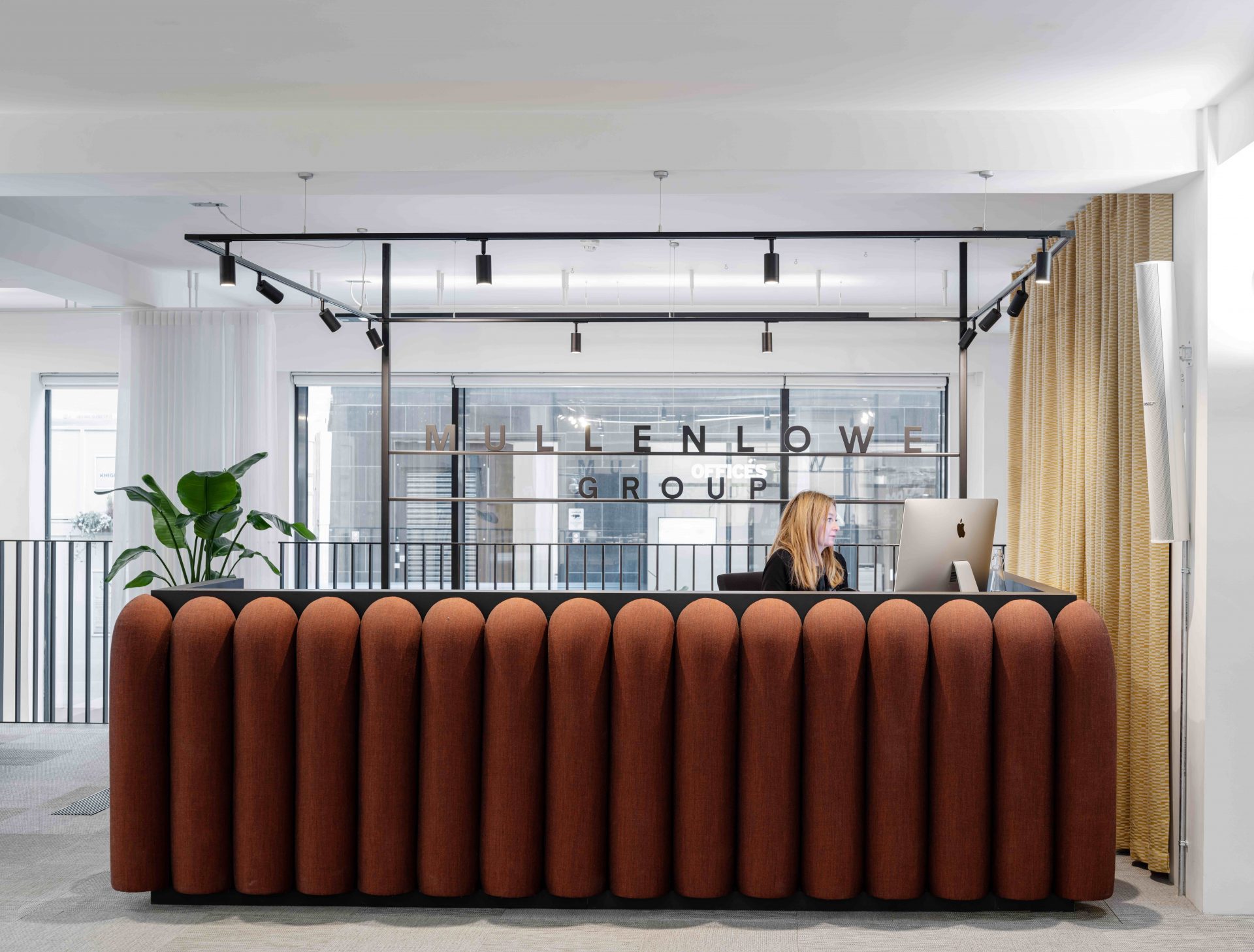 MullenLowe Group's new airy reception and cafe