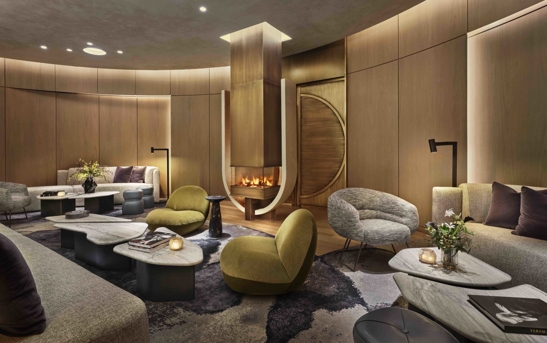 Club Level amenities designed by Rockwell Group for New York's iconic 550 Madison Avenue