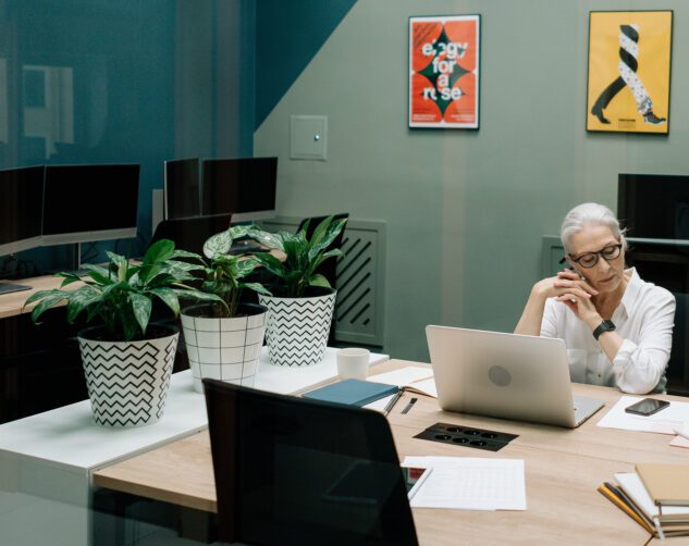 Woman working at a