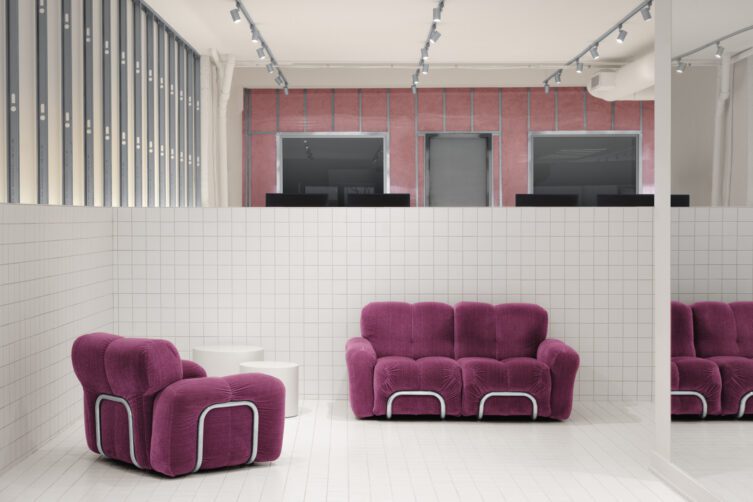 Magenta sofas