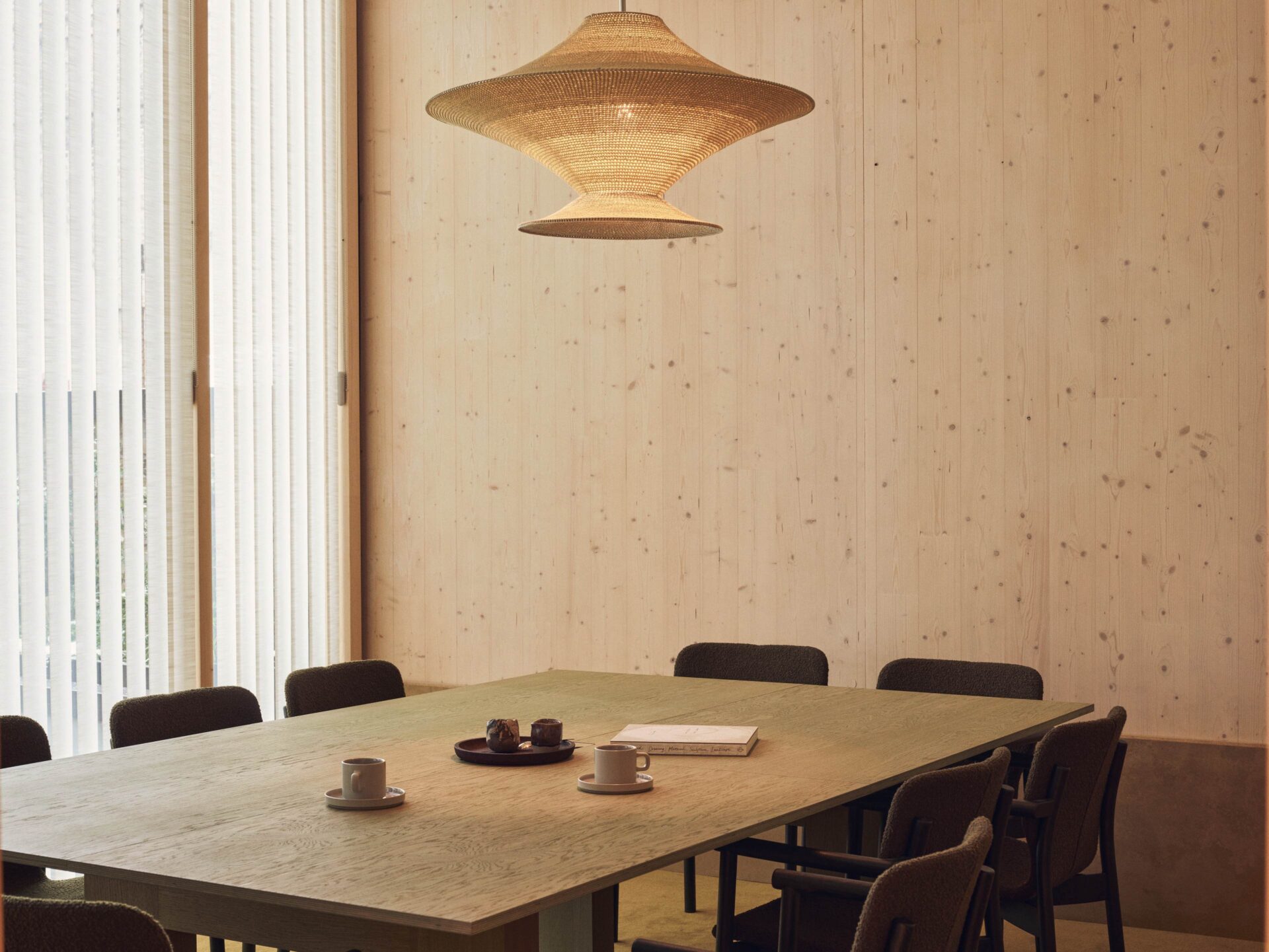 TOG Black and White building timber clad meeting room