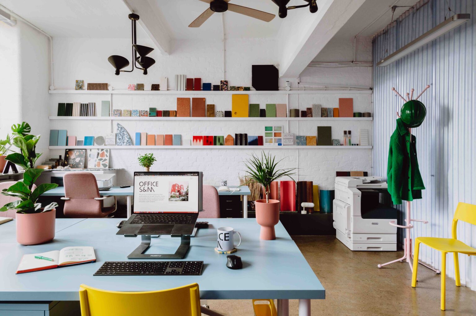 Office S&M 'do more with less' in their east London office incorporating colour, innovative